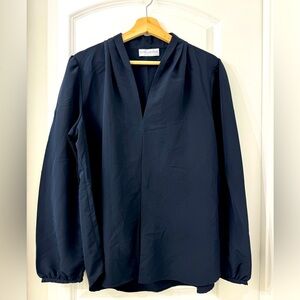 Estee Lauder woman blouse, navy blue, size XL